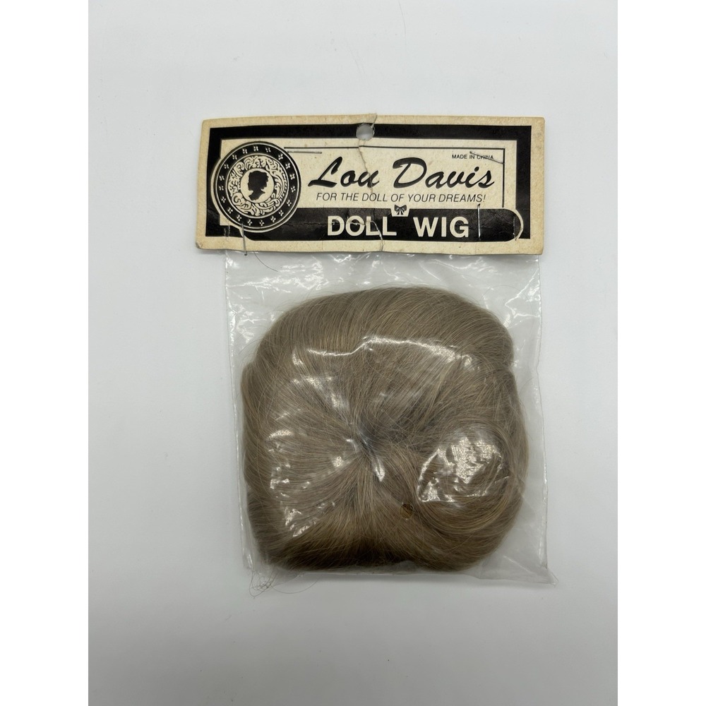 NOS Vintage Lou Davis Doll Wig Blonde Wispy Size 12-13